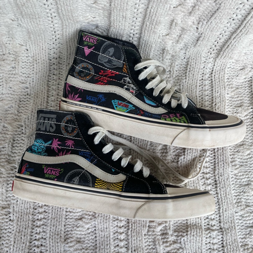 Vans Sk8-Hi 138 Decon V66 Black US Mens 9.5 Womens 11 Retro High Top Ska… - Picture 6 of 10